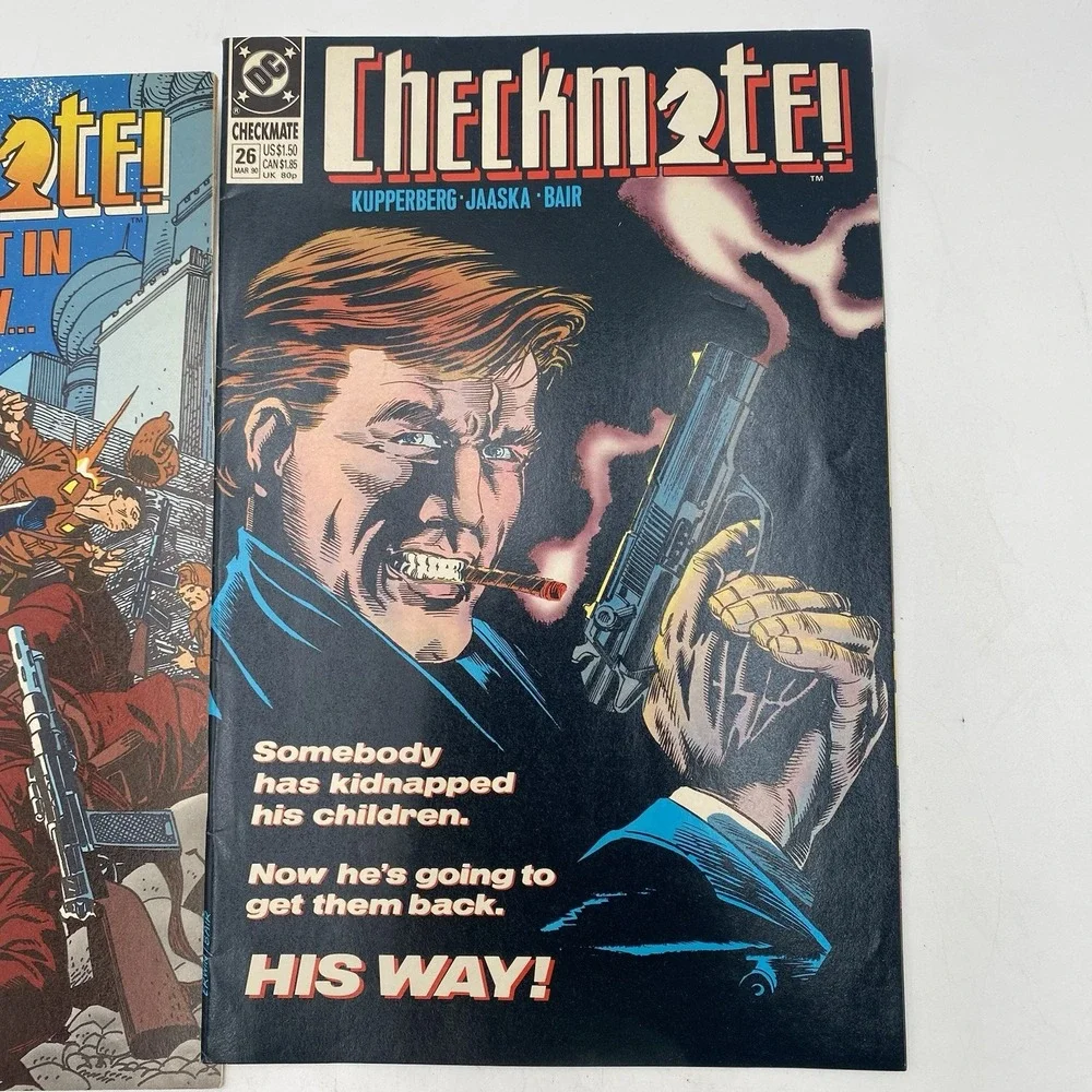 DC Checkmate‎ Comic Books Lot 7 Vintage 1990's 27,28,29,32,18,19 VGC